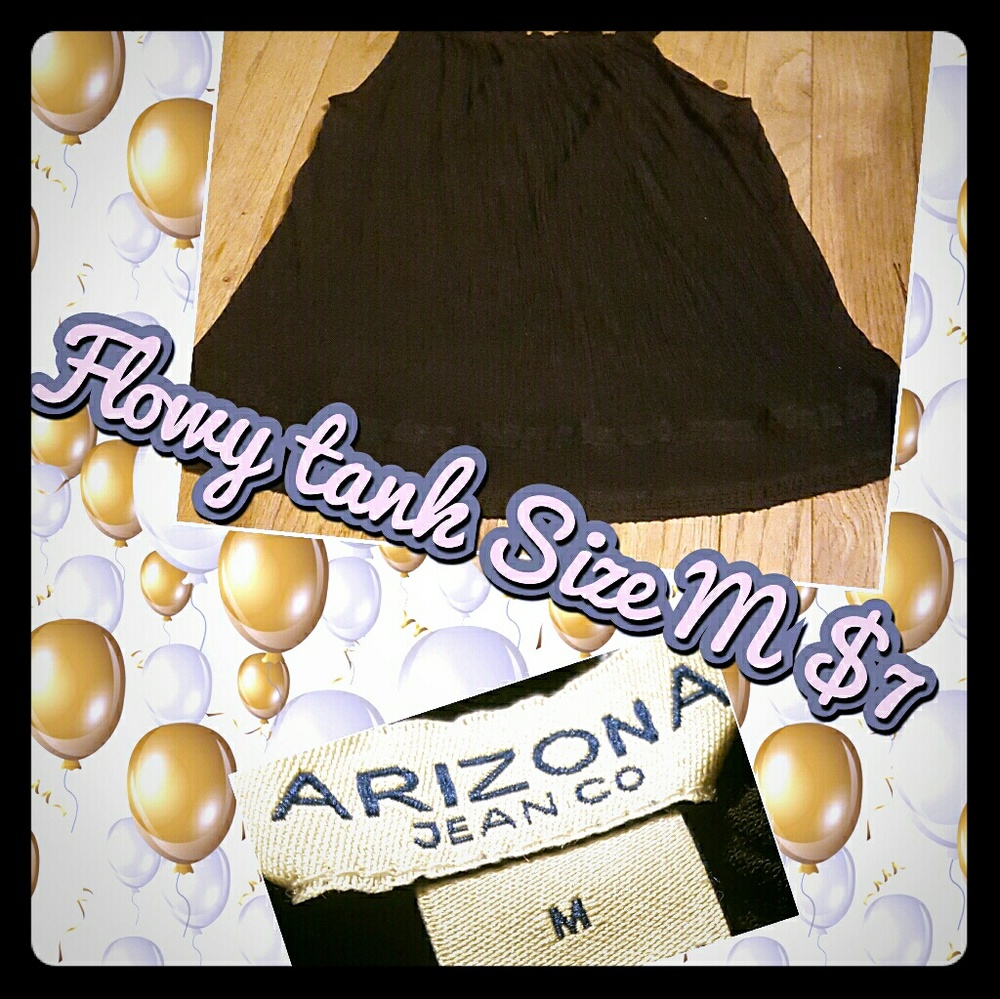 Flowy black tank
